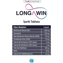 Longawin 30 Bitkisel Kapsül NR Nikotinamid Ribosid NMN Resveratrol PQQ