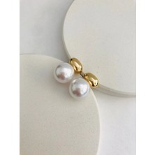 Çelik Pearl Küpe