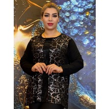 Bluz,günlük,yüksek Kaliteli,pamuk Ipliği,uzun Kollu,siyah Renk,desenli,