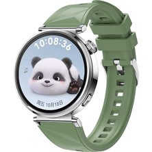 Huawei Watch Gt5 41MM Uyumlu Zore KRD-129 Silikon Kordon Strap Kayış-Yeşil