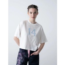 Kız Çocuk 14 Lıfe Yazılı Pamuklu Tshirt