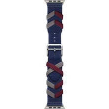 Watch 7 41MM Uyumlu Zore - Krd-97 Sarmal Örgü Tasarımlı Kordon-Koyu Siyah