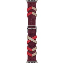 Watch 7 41MM Uyumlu Zore - Krd-97 Sarmal Örgü Tasarımlı Kordon-Koyu Siyah