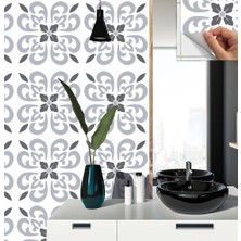 Kendinden Yapışkanlı Banyo Mutfak Kaplama Geometrik 07 Desenli Pvc Karo 30X30 cm (33 Adet) 3m2