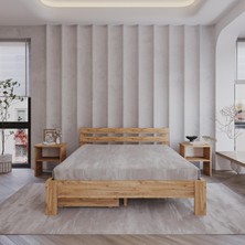 2 Çekmeceli Letto Atlantik Mdf Set Karyola | Tek ve Çift Kişilik Yatak Uyumlu, Kolay Kurulum