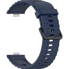Redmud Teknoloji Huawei Watch Fit 3 / Fit 4 /Fit 4/ Fit5 / Fit 5 Pro ile Uyumlu Official Siyah Tokalı Silikon Kordon