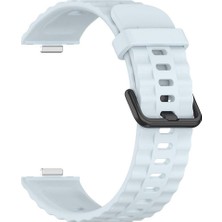 Redmud Teknoloji Huawei Watch Fit 3 / Fit 4 /Fit 4/ Fit5 / Fit 5 Pro ile Uyumlu Official Siyah Tokalı Silikon Kordon