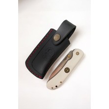 Tanto Bushcraft Kam J10 Böhler N690 Çakı – Mikarta Sap, Deri Kılıf, 59-60 Hrc, Taktiksel Kamp ve Av Çakısı