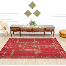 Birgos Anahtar Motifli Yün Kilim 164X225 cm