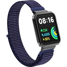 Microsonic Xiaomi Poco Watch Hasırlı Kordon Woven Sport Loop Lacivert