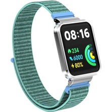 Microsonic Xiaomi Poco Watch Hasırlı Kordon Woven Sport Loop Su Yeşili