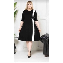 Kadın Önü Fiyonk Detaylı Elbise