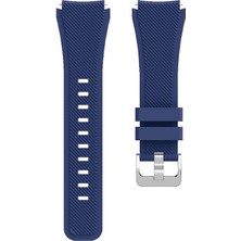 Xiaomi Watch Sport ile Uyumlu Kordon Tırtık Desenli Tokalı Silikon Kayış