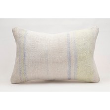 El Yapımı Kilimden Yapılmış Vintage Kırlent Kılıfı, Yün, 40X60 cm