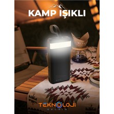 Hızlı Şarj Özellikli Powerbank 30.000 Mah 22.5 W Pd Kamp Işıklı LCD Göstergeli Yeni Nesil Usb-C