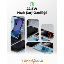 Hızlı Şarj Özellikli Powerbank 30.000 Mah 22.5 W Pd Kamp Işıklı LCD Göstergeli Yeni Nesil Usb-C