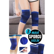 UltraNova Renkli, nefes alabilen spor diz bandajı, 3 çift, spor yaralanmaları koruma, standart beden