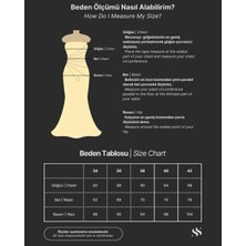Berissima Bride Lotus Drapeli Düşük Kol Şifon Abiye Elbise