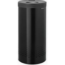 Çamaşır Sepeti Matt Black 35 Lt Çelik Çamaşır Sepeti