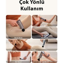 SKG F1 Pro Şarjlı Masaj Tabancası | 6 Darbe Yoğunluğu, 4 Farklı Başlık, Portatif Tasarım, Bütün Vücut Uyumlu