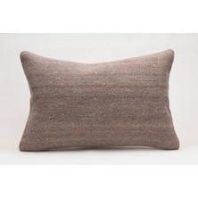 El Yapımı Kilimden Yapılmış Vintage Kırlent Kılıfı, Yün, 40X60 cm