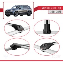 Mercedes Gle Class 4 (V167) 2019 ve Sonrası ile Uyumlu Ace-1 Ara Atkı Tavan Barı Gri 2 Adet
