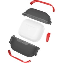 Airpods Pro Uyumlu Mbtm Airbag 34 Darbelere Karşı Dayanıklı Kılıf-Kırmızı