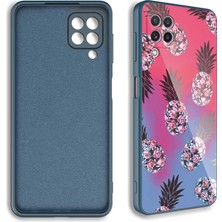 Galaxy M32 Kılıf Kamera Korumalı Desenli Sert Silikon Mbtm Epoksi Kapak-No1