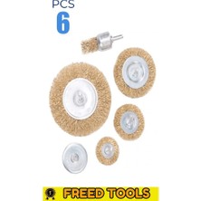 Pimli Tel Matkap Fırça 6 Parça Set