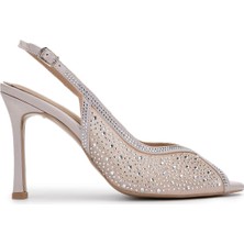 Tamer Tanca Kadın Vegan Bej Topuklu Ayakkabı 1065 5752 Bn Ayk Y25 Bej