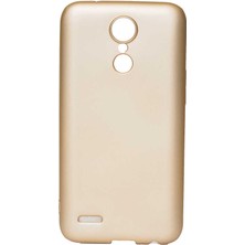Lg K8 2017 Kılıf Mbtm Premier Silikon Kapak-Gold