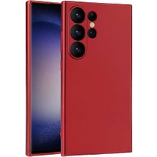Galaxy S24 Ultra Kılıf Mbtm Premier Silikon Kapak-Kırmızı