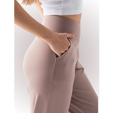 Kadın Sütlü Kahverengi Jogger Havuç Pantolon