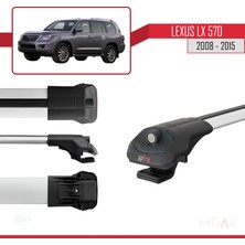 Lexus Lx 570 2008-2015 Arası ile Uyumlu Ace-1 Ara Atkı Tavan Barı Gri 2 Adet