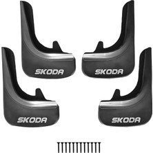 Skoda ile Uyumlu Ön Arka Takım Paçalık 4'lü Siyah