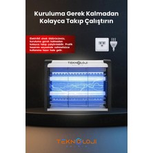 Elektrikli Sinek Öldürücü Uv 8 Watt Sineksavar Gece Lambası Askı Aparat Hediyeli 25X30 Büyük Boy