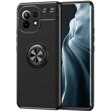 Xiaomi Mi 11 Kılıf Mbtm Ravel Silikon Kapak-Siyah