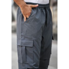 Paraşüt Kumaş Kargo Cepli Paçası Ayarlanabilir Baggy Pantolon