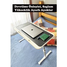 Laptop Sehpası Eğimli Yükseltilebilir Model Çocuk Ders Çalışma Masası Çocuk Çalışma Yatak Sehpası Ders Masası