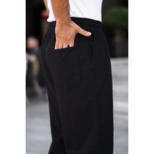 Erkek Rahat Kesim Yazlık Keten Karışımı Relaxed Pantolon