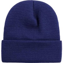 Unisex Basic Bere Lacivert Renkli Standart Beden Kış Sezonu İçin Şık Aksesuar