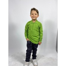 Uzun Kollu Polo Yaka Okul Tshirt