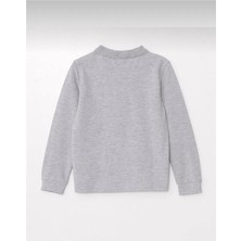 Unisex Yetişkin Uzun Kol Lakos Polo Yaka Okul Tişört