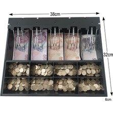Gizli Evrak Hazneli 5 Banknot 8 Bozuk Para Gözlü Para Çekmecesi Içi Düzenleyici 38X32X6CM