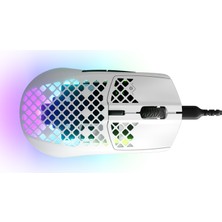 SteelSeries Aerox 3 Snow Kablolu Gaming Mouse