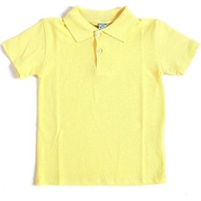 Unisex Çocuk Polo Yaka Kısa Kol Okul T-Shirt