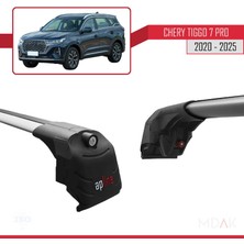 Chery Tiggo 7 (T15) Pro 2020 ve Sonrası ile Uyumlu Ace-2 Ara Atkı Tavan Barı Gri 2 Adet
