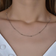 Top Detay Minimal Zincir Kolye