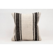 El Yapımı Kilimden Yapılmış Vintage Kırlent Kılıfı, Yün, 40X40CM