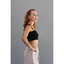 Müslin Gipeli Crop Top